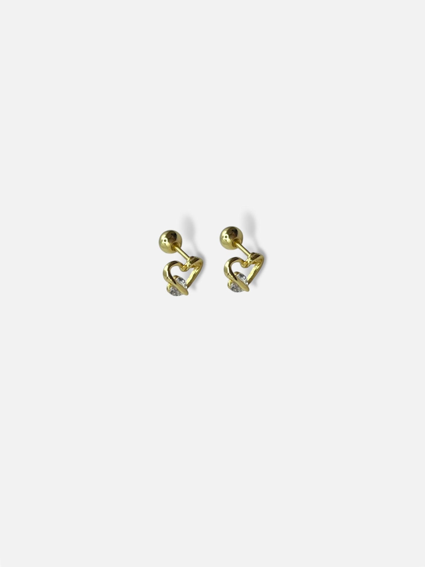 Aretes corazón.