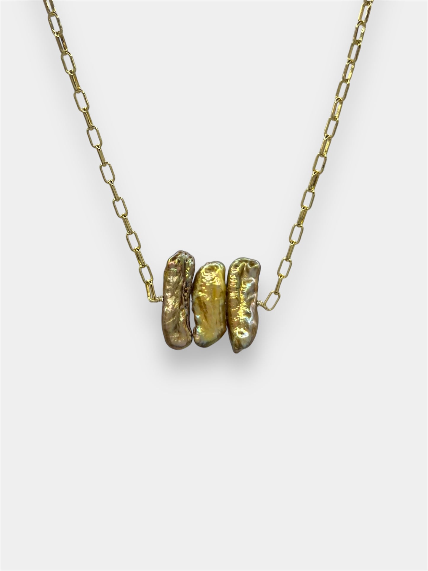 Collar Iris (Perla barroca).