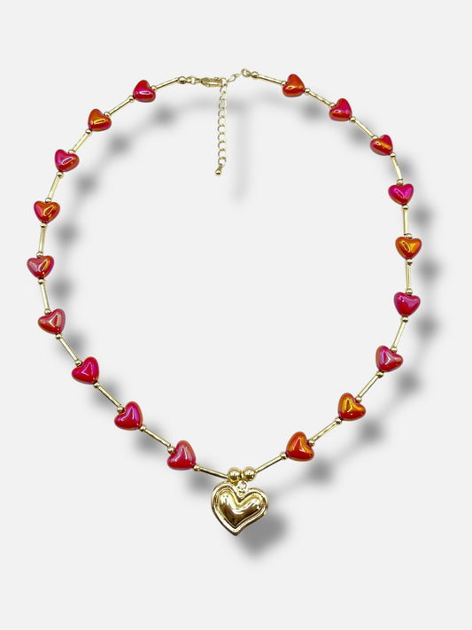 Collar corazones