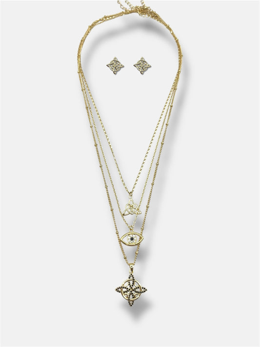 Set 3 collares + aretes
