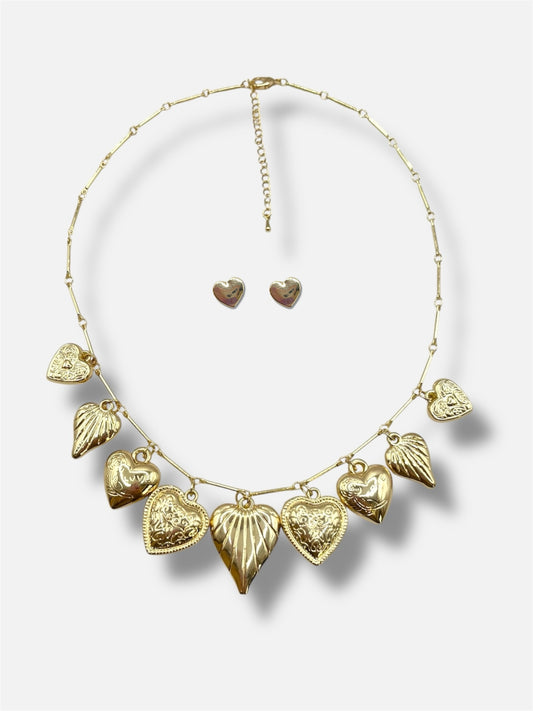 Set collar + aretes.