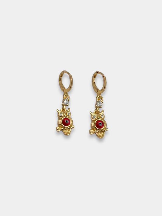 Aretes búho.