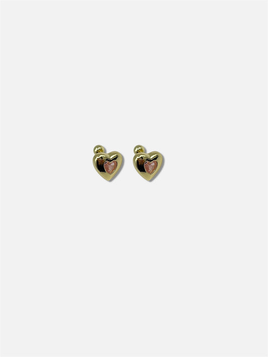 Aretes corazón.