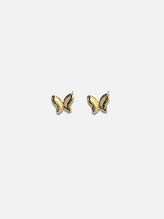 Aretes mariposa.
