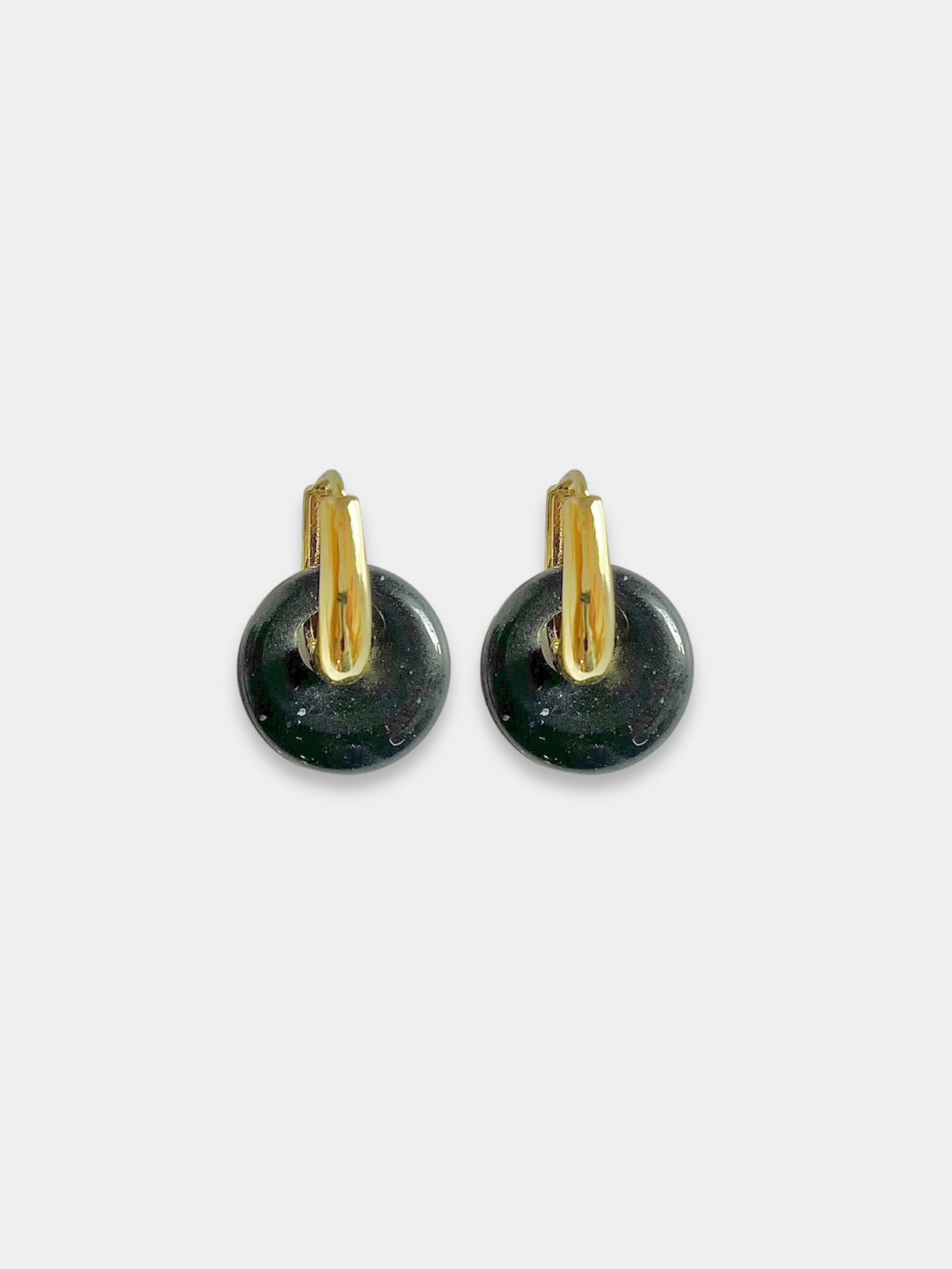 Aretes cuarzo negro