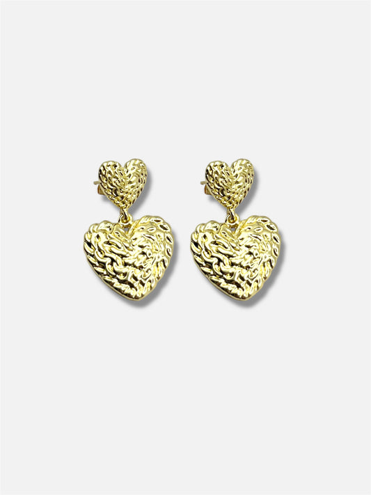 Aretes corazón.